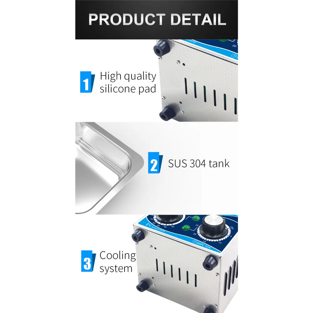 15L Digital Ultrasonic Cleaner | Jewelry & Parts Cleaning | Ultra Sonic Bath with Degas Function