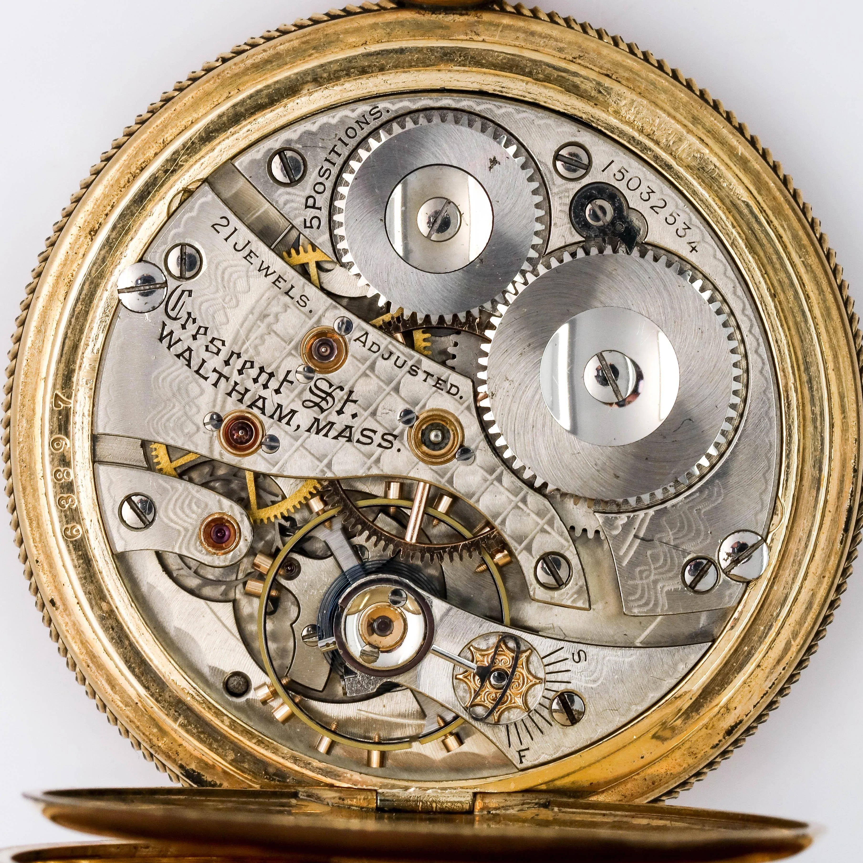 1906 Waltham 25Y GF Pocket Watch - 21 Jewel, Model 1899, Grade Crescent St., Size 16s