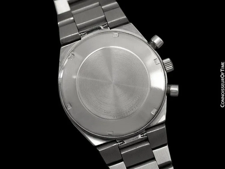 1970's Zenith - Movado El Primero Mens Vintage Automatic Chronograph - Stainless Steel