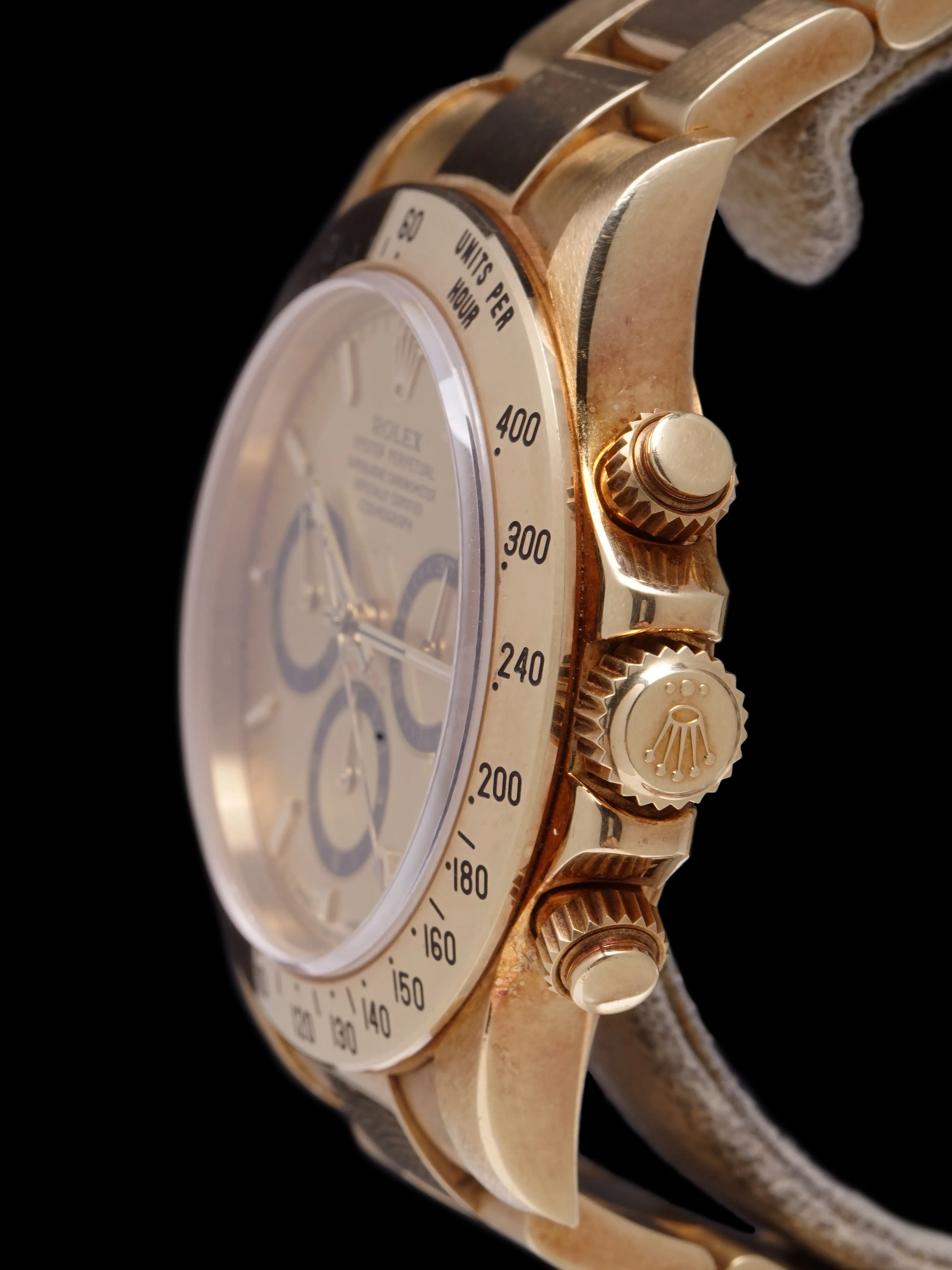 1997 Rolex Zenith Daytona (Ref. 16528) 18k YG Unpolished Box and Papers