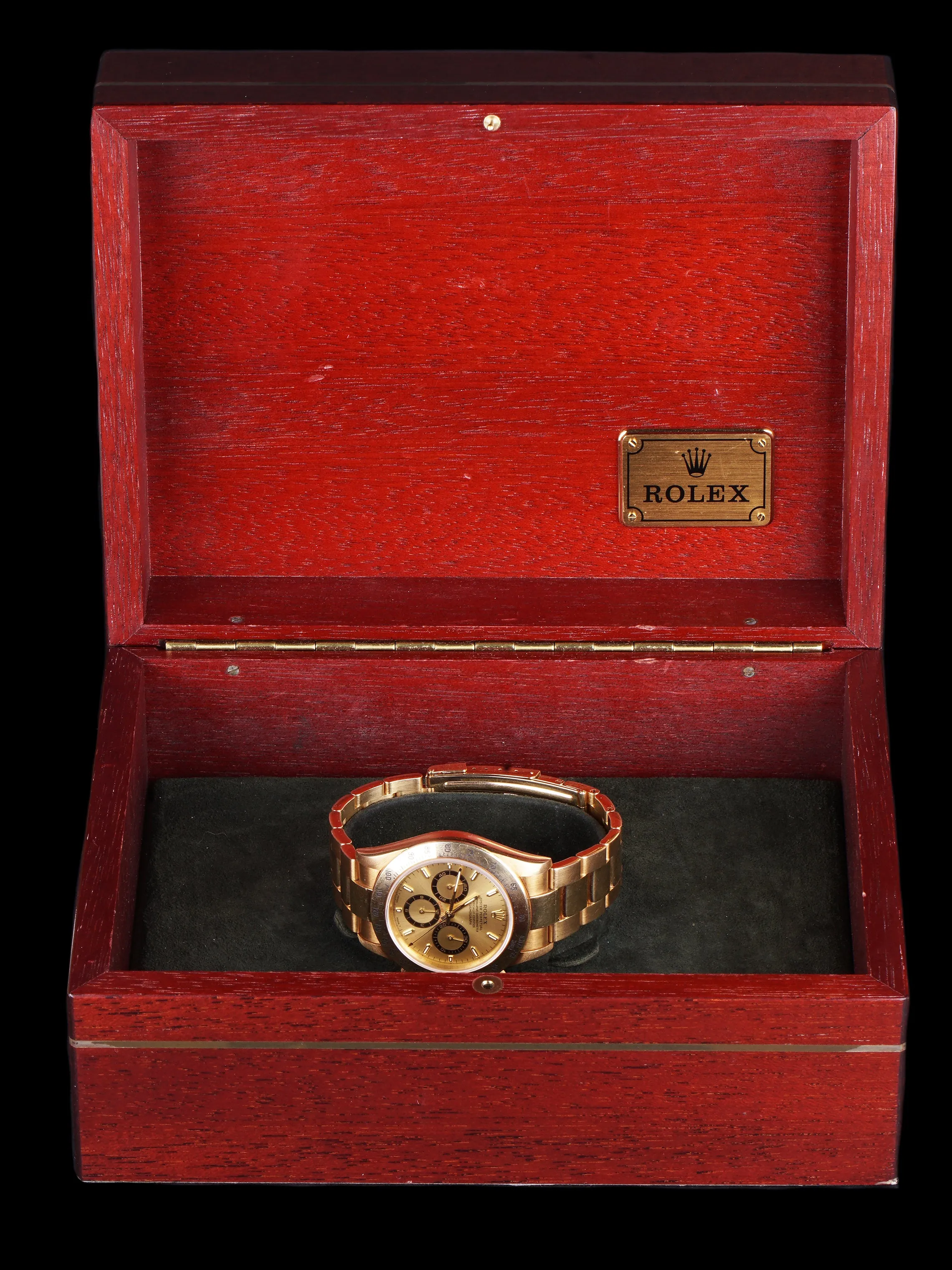 1997 Rolex Zenith Daytona (Ref. 16528) 18k YG Unpolished Box and Papers