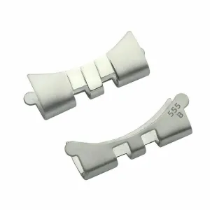 2 - 555 B END PIECE LINK FOR  ROLEX GMT 1675 16710 16700 JUBILEE WATCH BAND 20MM