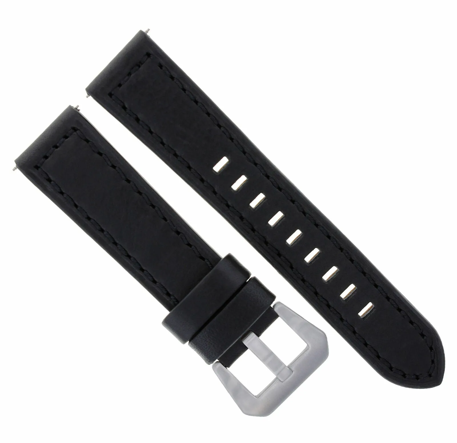 20MM COW LEATHER WATCH BAND STRAP FOR ULYSEE NARDIN WATCH BRACELET BLACK