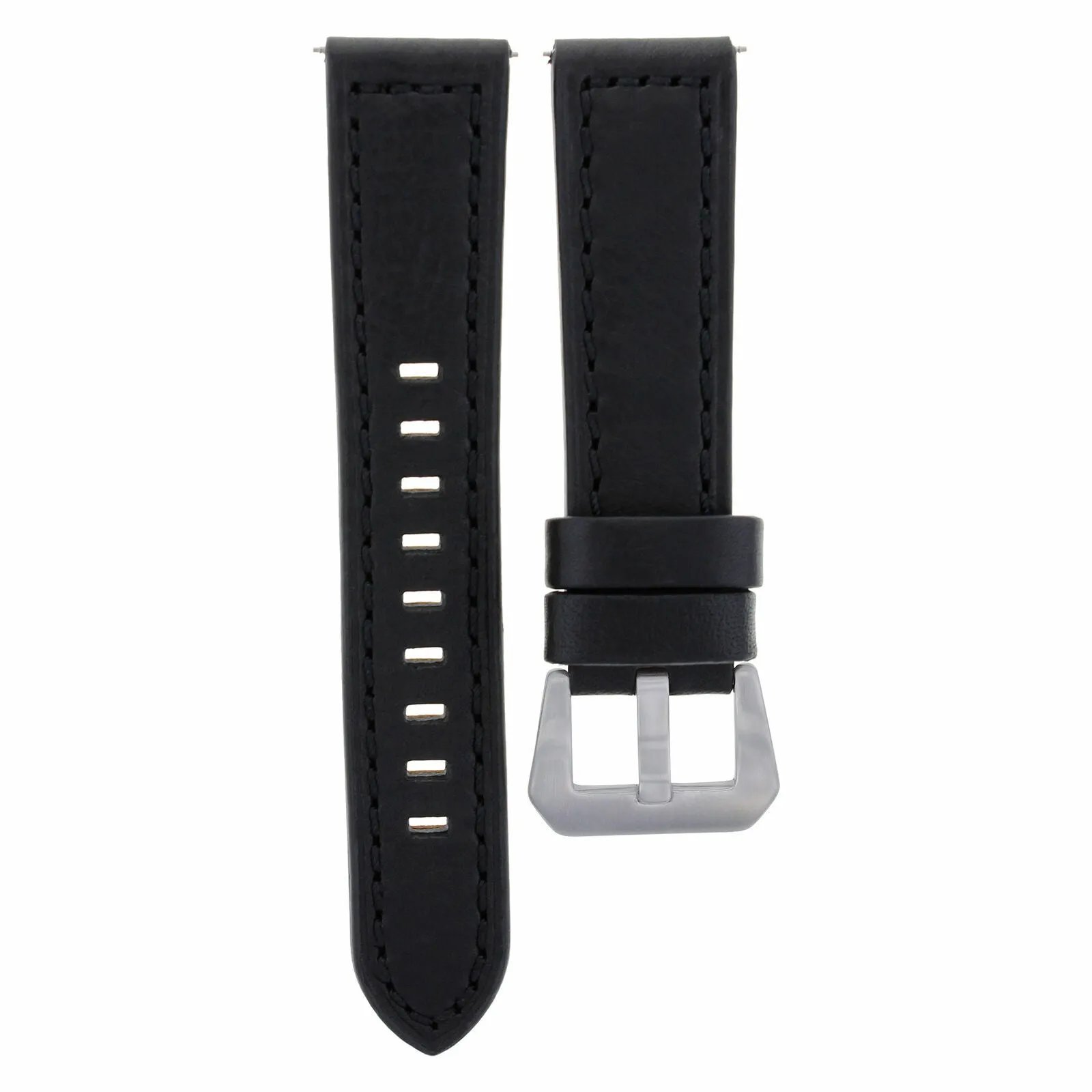 20MM COW LEATHER WATCH BAND STRAP FOR ULYSEE NARDIN WATCH BRACELET BLACK