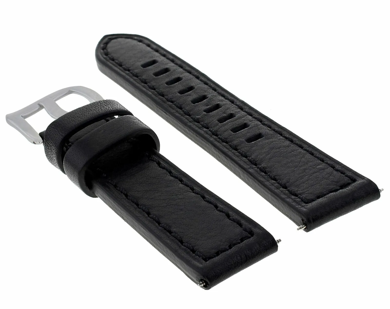 20MM COW LEATHER WATCH BAND STRAP FOR ULYSEE NARDIN WATCH BRACELET BLACK