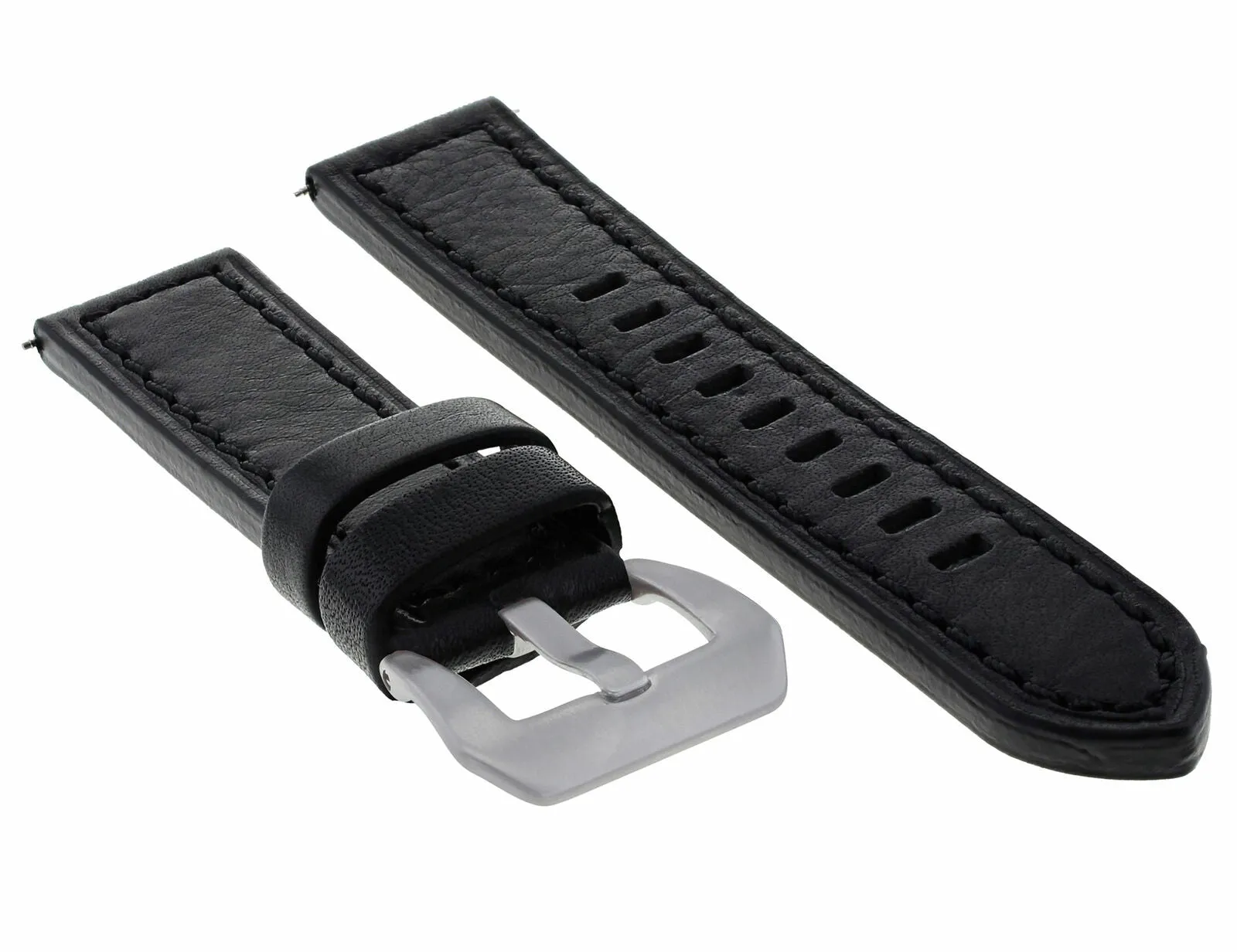 20MM COW LEATHER WATCH BAND STRAP FOR ULYSEE NARDIN WATCH BRACELET BLACK