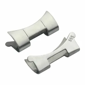 20MM END PIECE LINK FOR ROLEX MENS 555 OYSTER WATCH BAND SATIN FINISH S/STEEL