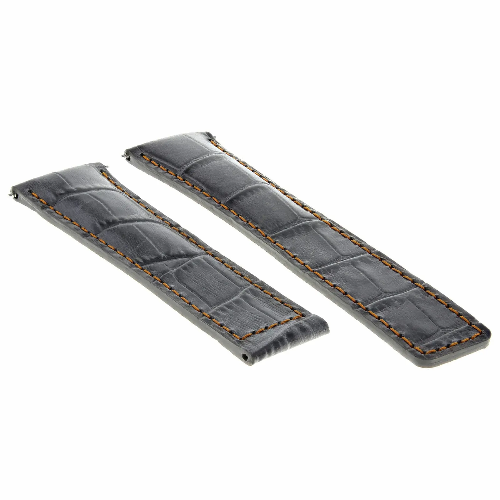 22MM LEATHER WATCH BAND STRAP FOR TAG HEUER CARRERA MONACO CALIBRE 11 16 GREY OS
