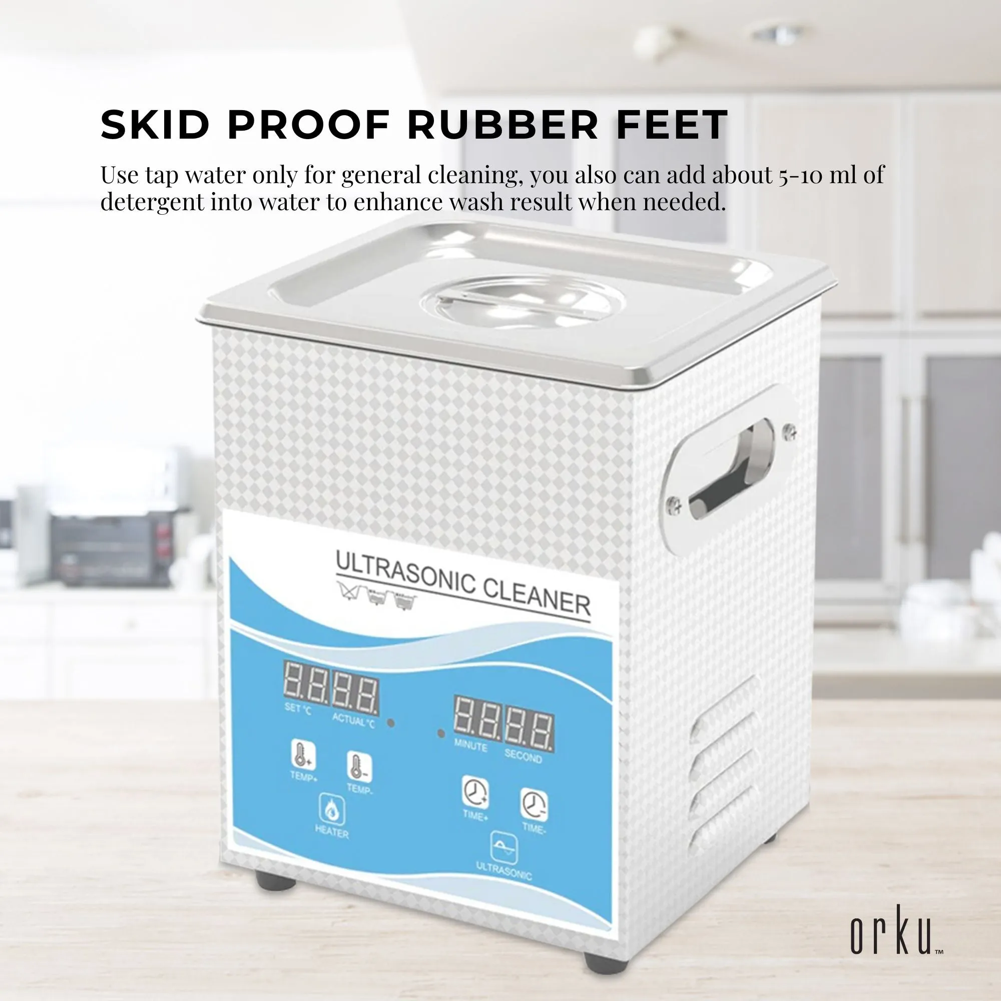 2L Digital Ultrasonic Cleaner | Jewelry & Parts Cleaning | Ultra Sonic Bath with Degas Function
