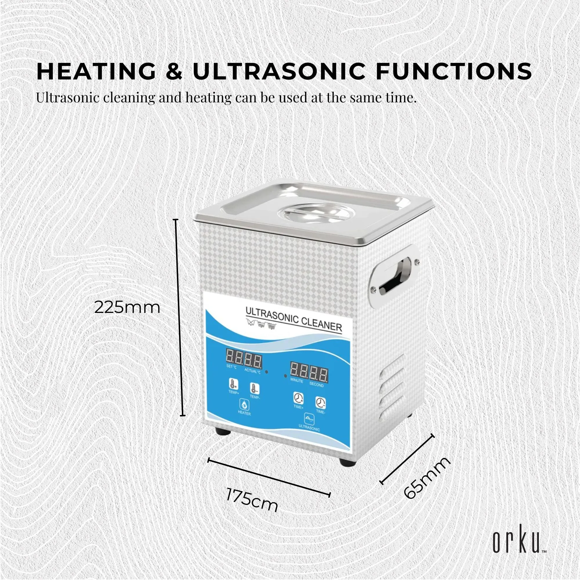 2L Digital Ultrasonic Cleaner | Jewelry & Parts Cleaning | Ultra Sonic Bath with Degas Function