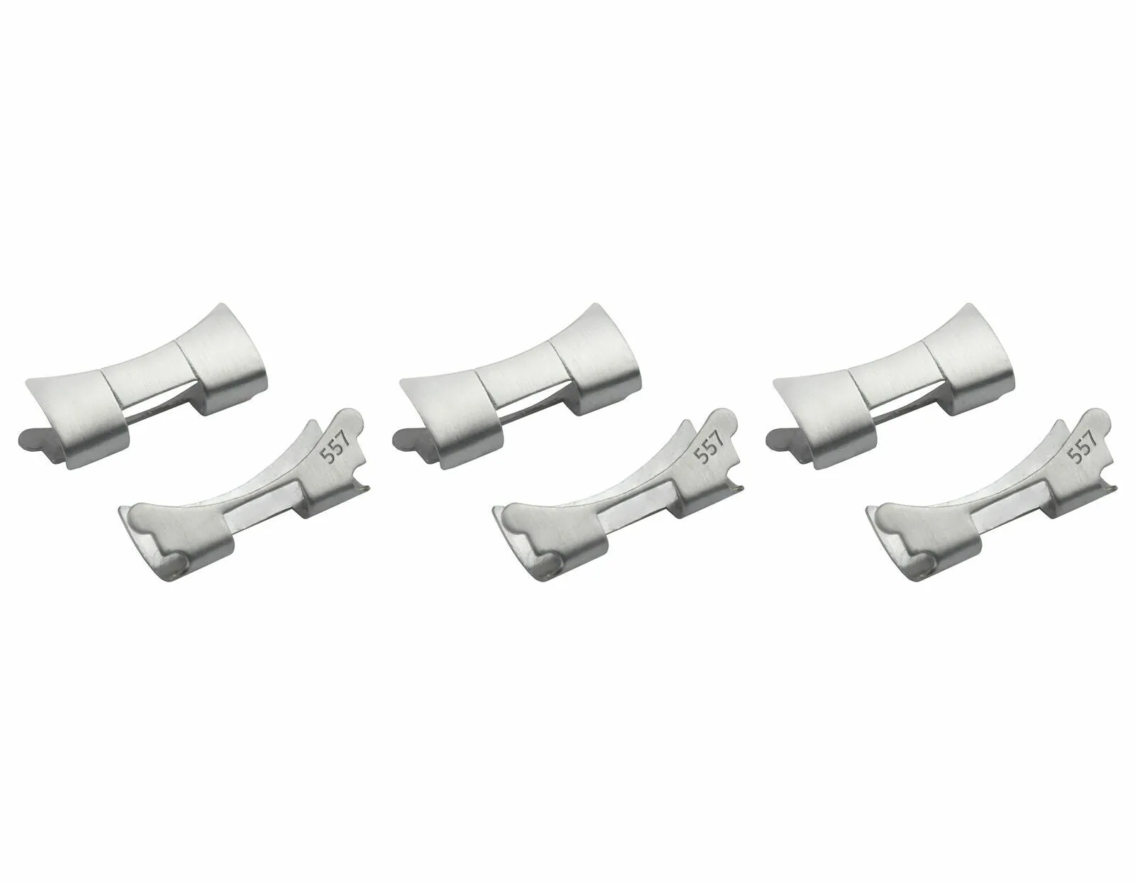 3 SET 557 END PIECE LINK FOR OYSTER WATCH BAND ROLEX WATCH FIT 19MM 78350 STEEL