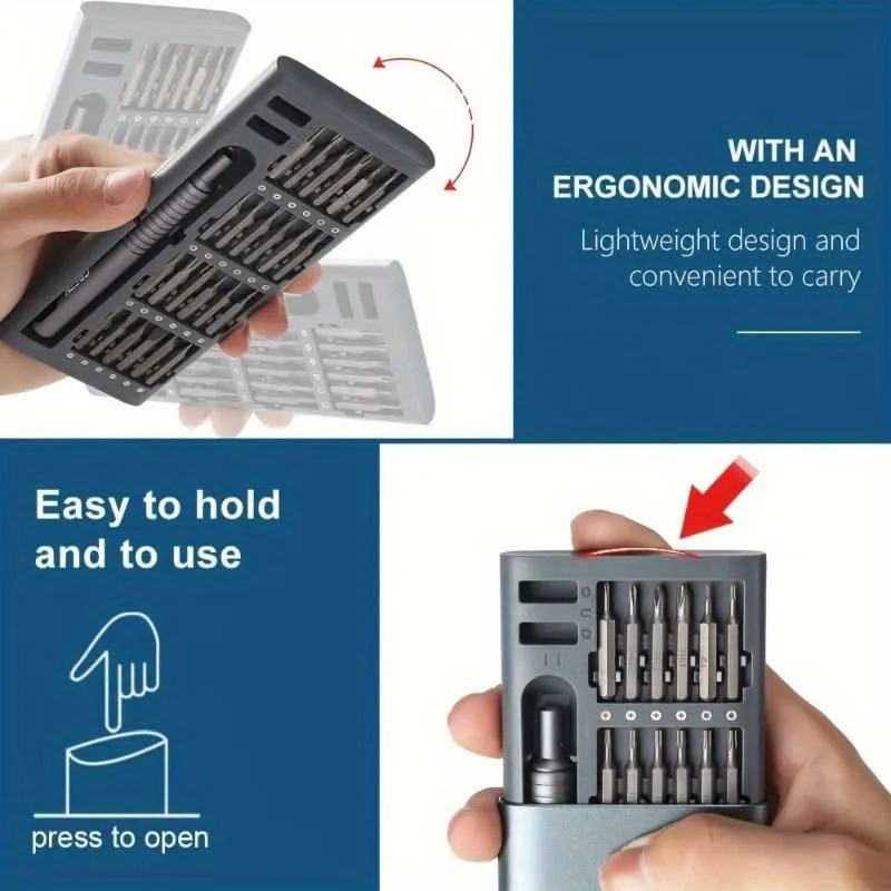 51-in-1 Precision Screwdriver Set with Magnetic Bits
