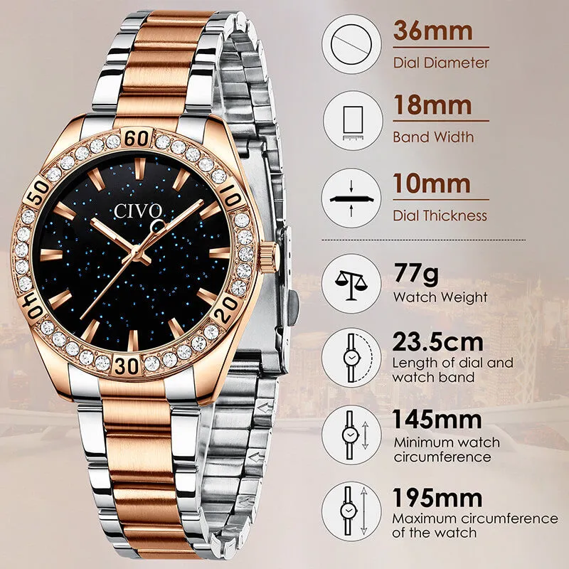 8118C | Quartz Women Watch | Stainless steel Band