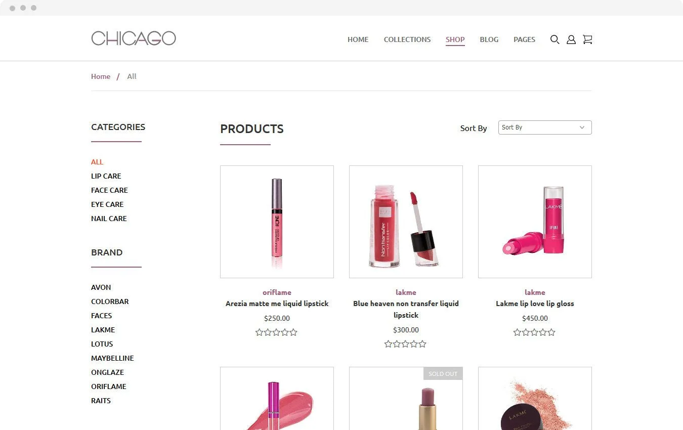 Accessories Store Chicago Shopify Theme