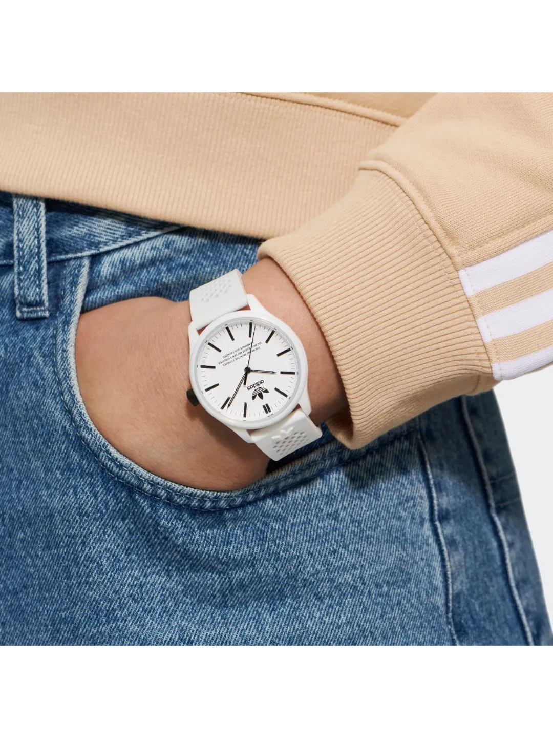Adidas Originals White Dial Unisex Watch - AOSY23030