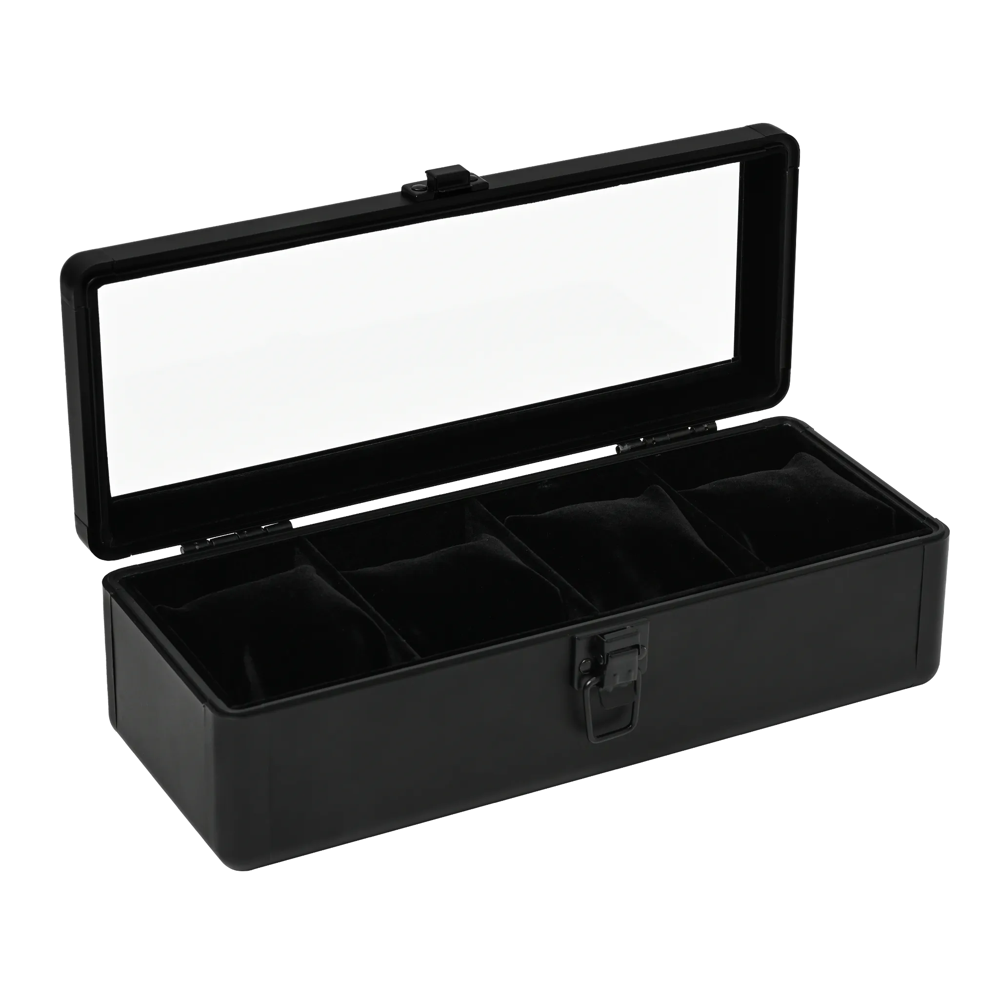 Aluminum watch case for 4 watches, 4 watch collection cases, aluminum, 1 piece ES-SE54025AL