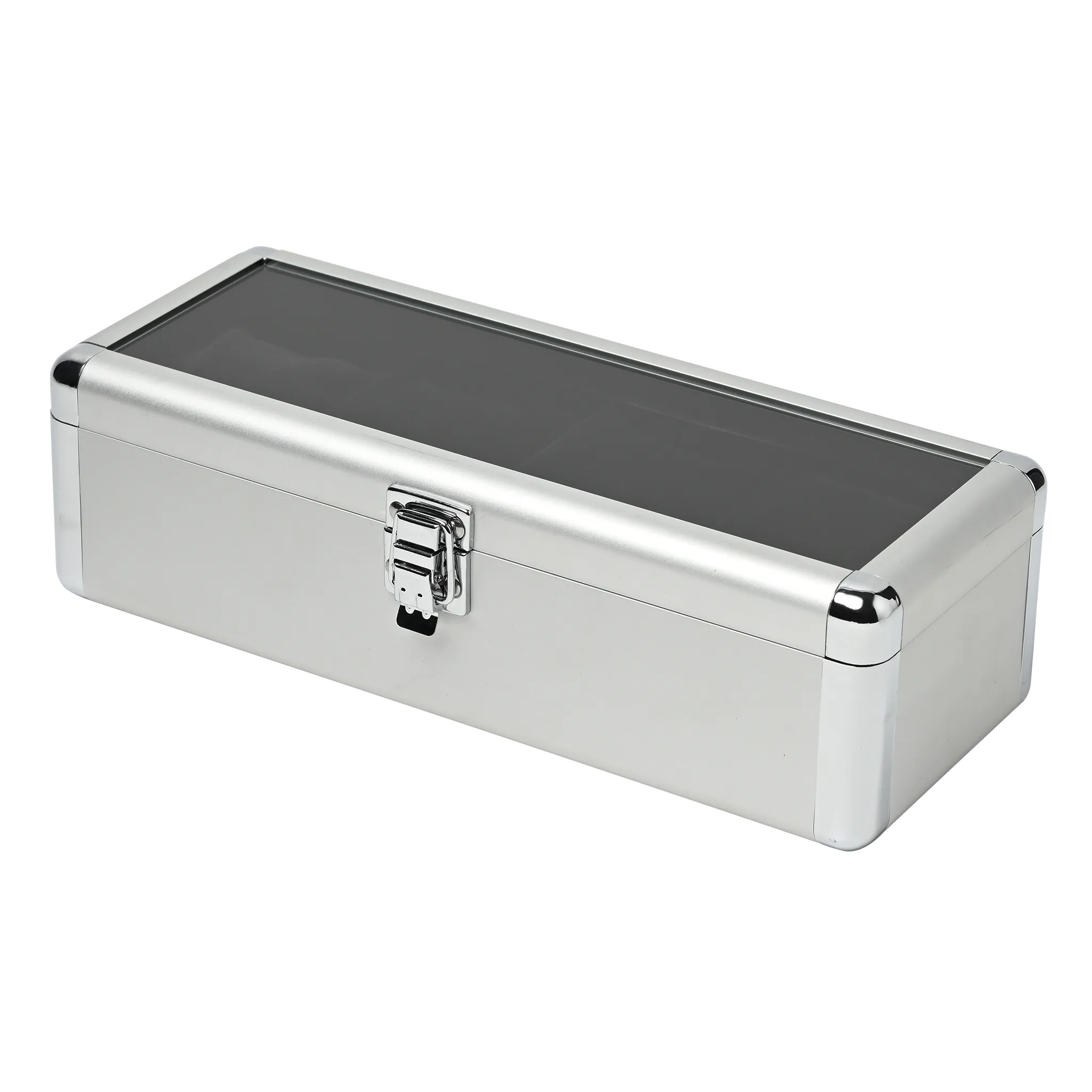 Aluminum watch case for 4 watches, 4 watch collection cases, aluminum, 1 piece ES-SE54025AL