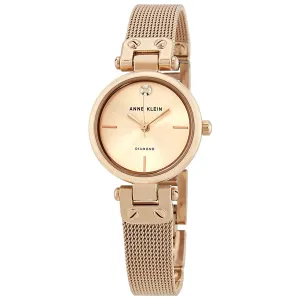 Anne Klein Rose Dial Swarovski Crystals Ladies Watch 3002RGRG