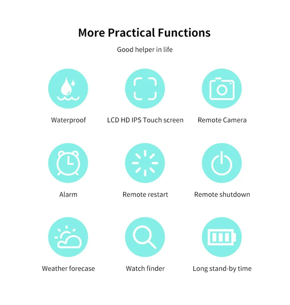 Anti-Lost Child Tracking Watch with SOS, Smart Monitoring & Positioning for IOS and Android Phones
