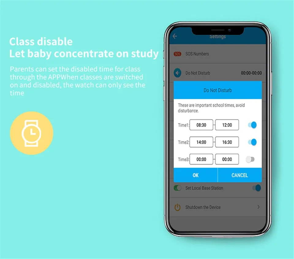 Anti-Lost Child Tracking Watch with SOS, Smart Monitoring & Positioning for IOS and Android Phones