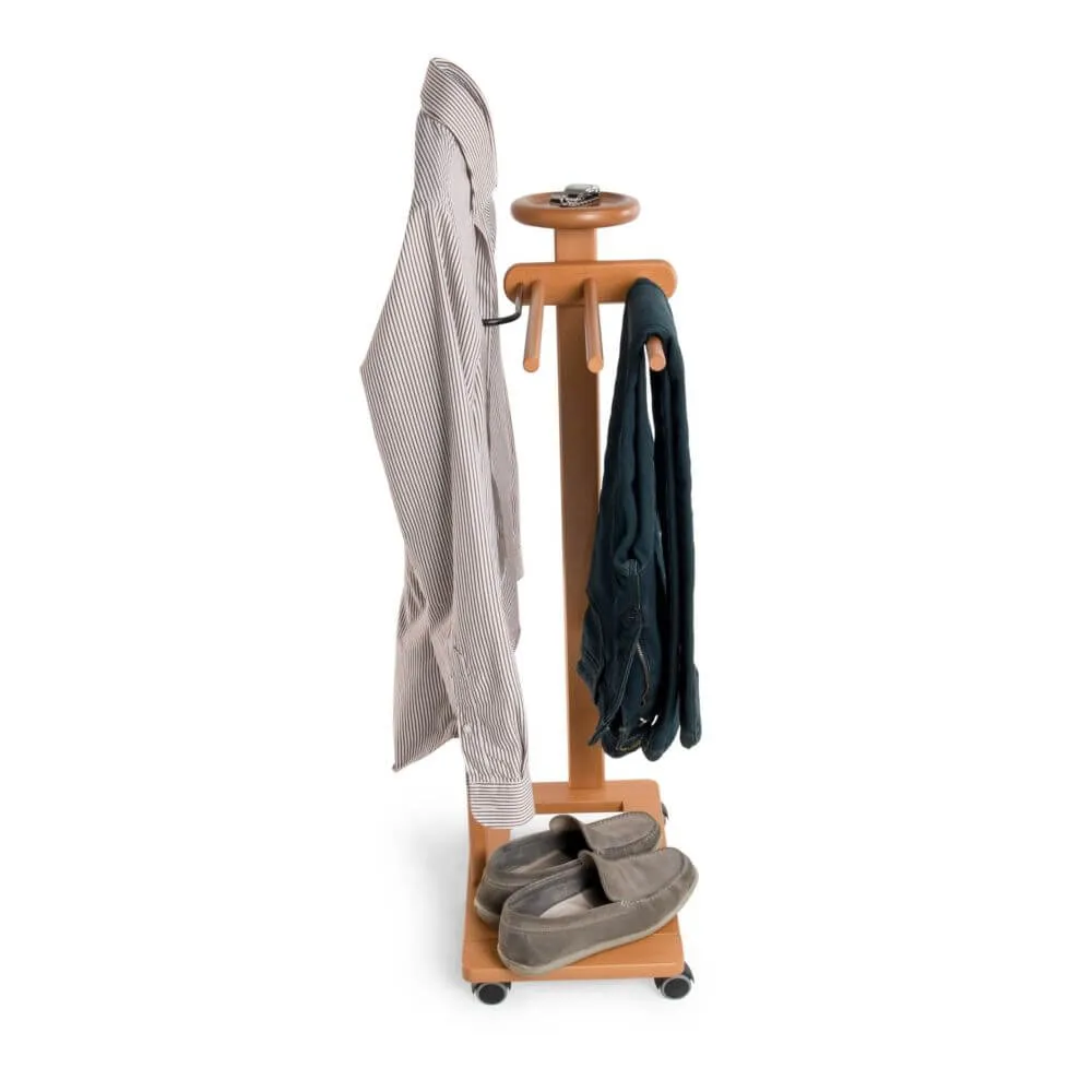 Antimo Clothes Valet Stand Cherry