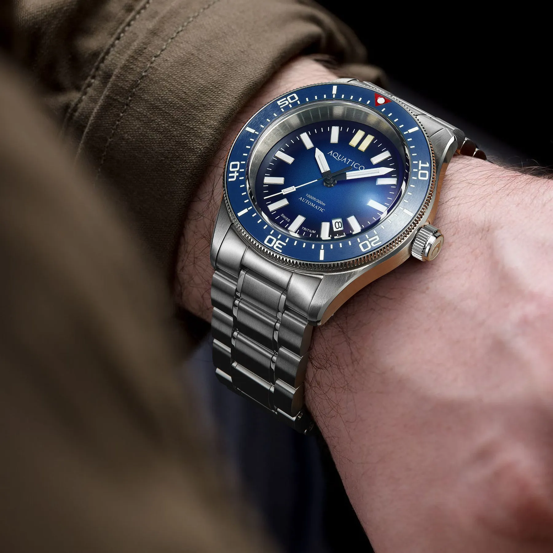 Aquatico Aequorea Victoria Tritium Blue Dial (NH35)