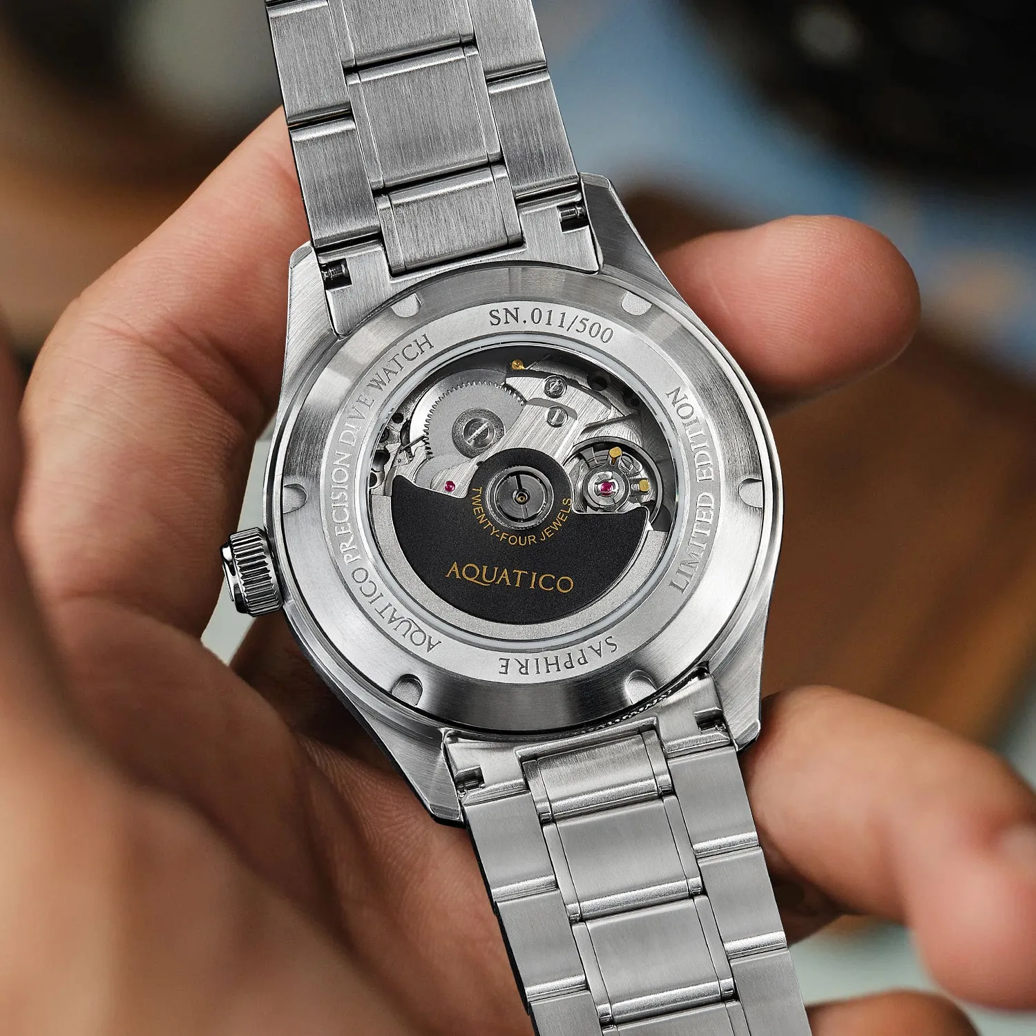 Aquatico Aequorea Victoria Tritium Blue Dial (NH35)