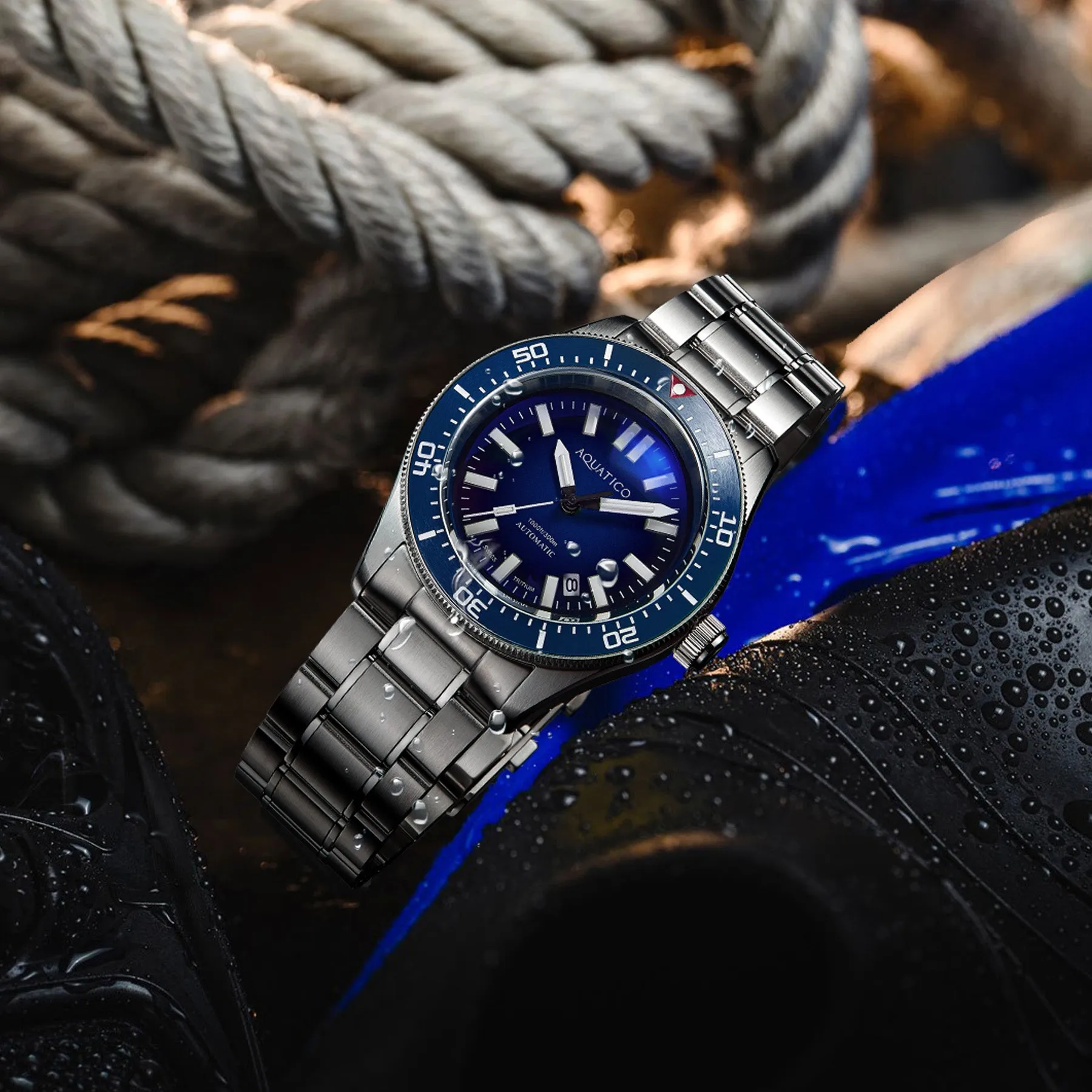 Aquatico Aequorea Victoria Tritium Blue Dial (NH35)