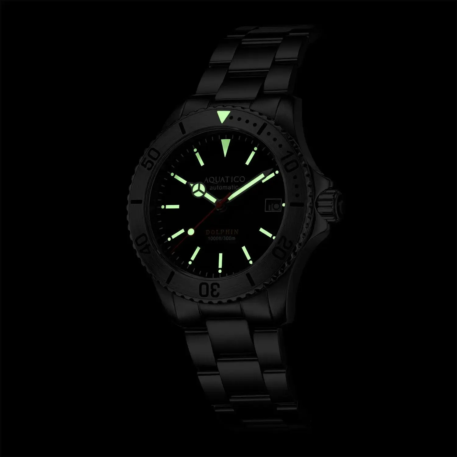 Aquatico Dolphin 38mm Dive Watch Tiffany Blue Dial (NH35)