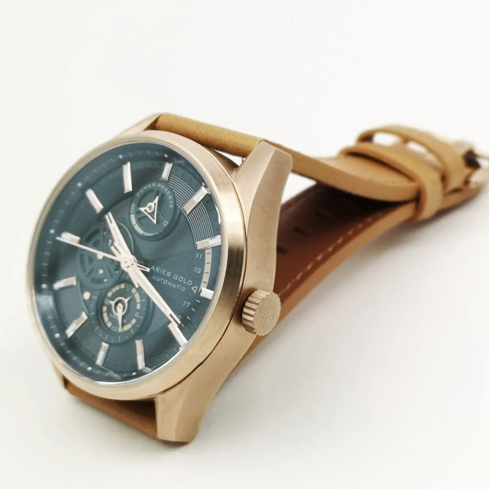 ARIES GOLD 500PCS LIMITED EDITION ROADSTER G 9021 RG-BK MEN'S WATCH