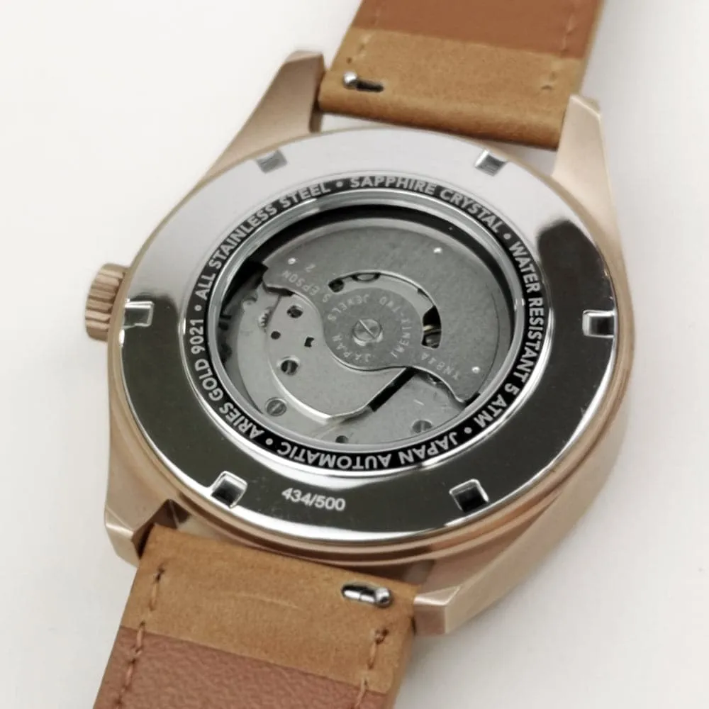 ARIES GOLD 500PCS LIMITED EDITION ROADSTER G 9021 RG-BK MEN'S WATCH