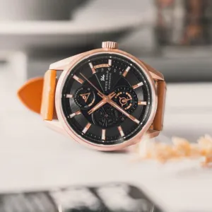 ARIES GOLD 500PCS LIMITED EDITION ROADSTER G 9021 RG-BK MEN'S WATCH
