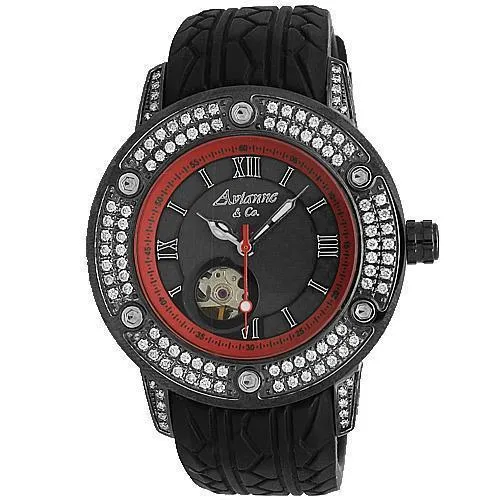 Avianne&Co Mens Steel Roadster Diamond Watch