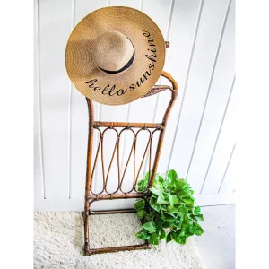 Bamboo and Wicker Butlers Stand