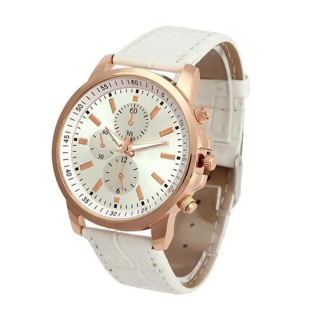 BAOLANDE2017 Women Men Wrist Watches Casual Geneva Faux Leathe