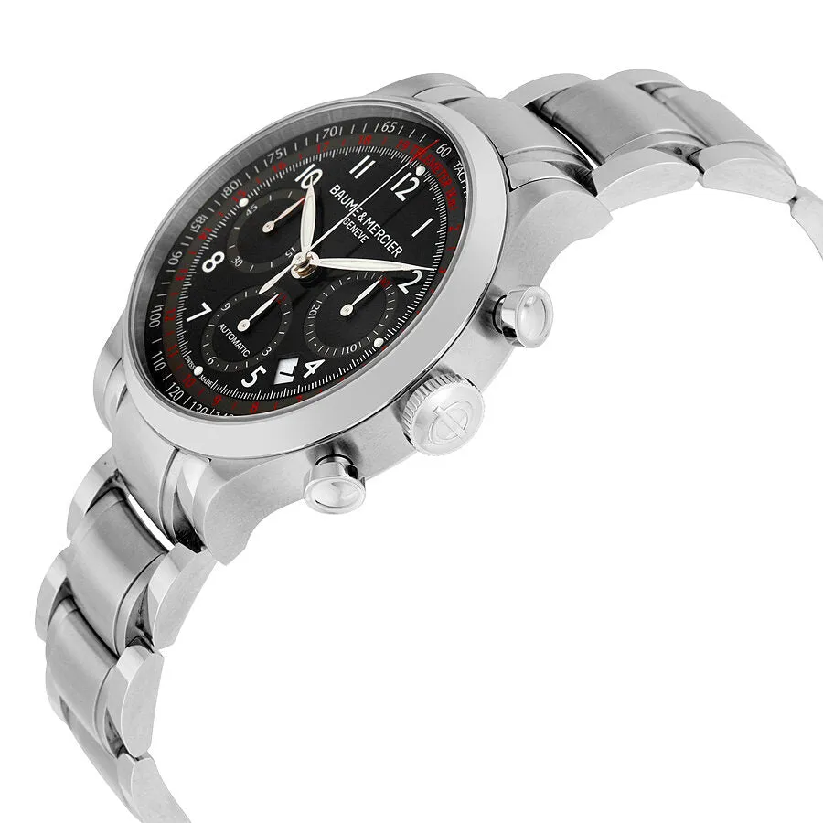Baume and Mercier Capeland Black Dial Chronograph Men's Watch 10062 A10062