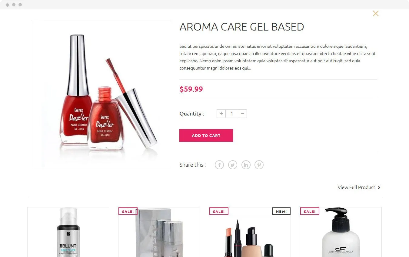 Beauty Shopify Theme - Rome