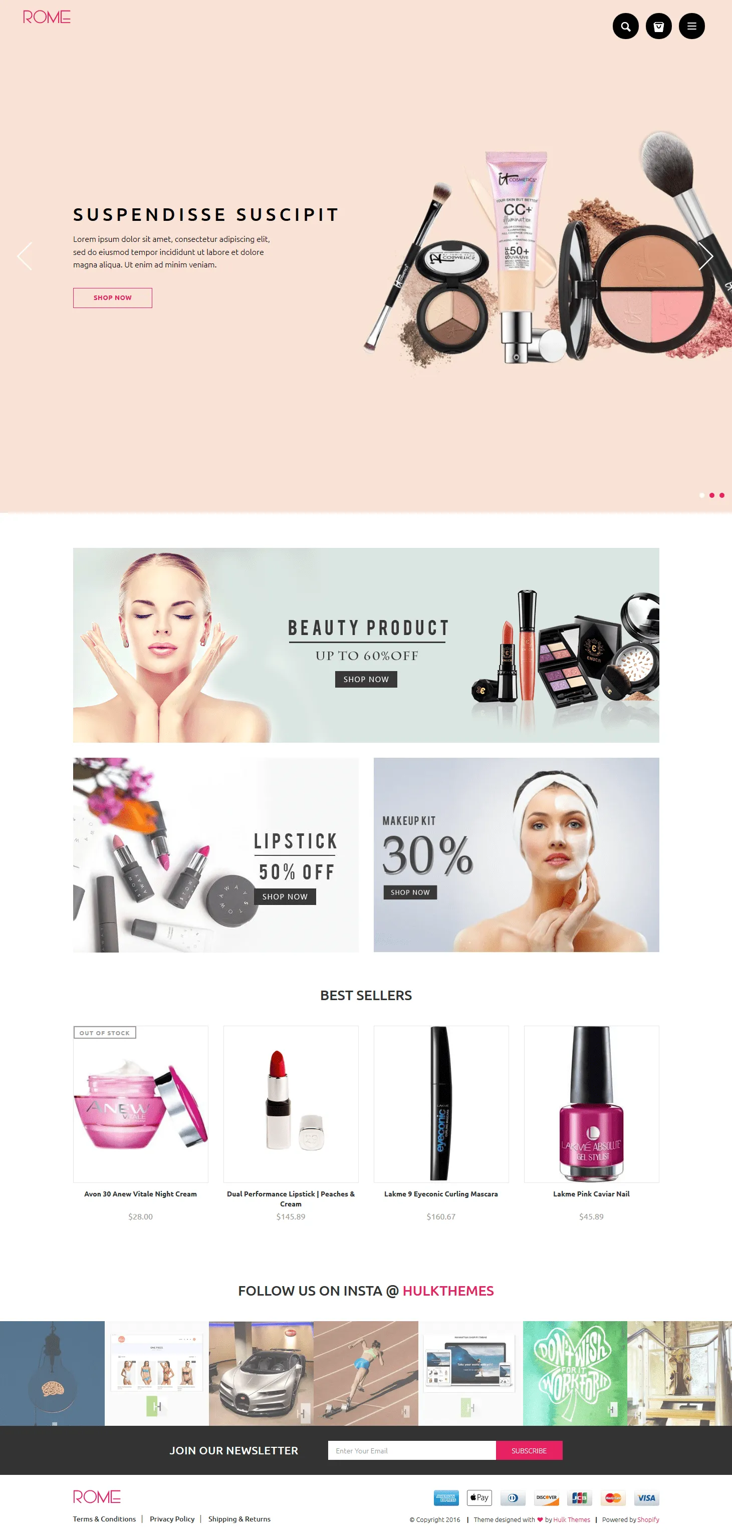 Beauty Shopify Theme - Rome