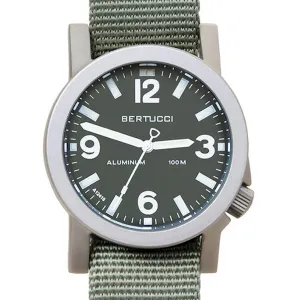 Bertucci A-6A Experior Mens Defender Drab Nylon Band Marine Green Japan Quartz Dial Watch - 16502