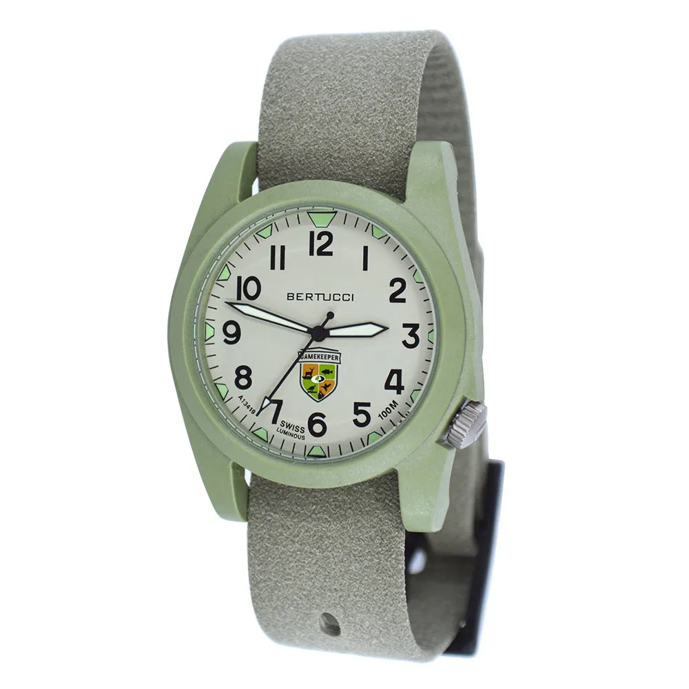 Bertucci Gamekeeper Unisex Foliage Tridura Band Dirt  Quartz Dial Watch - 13380