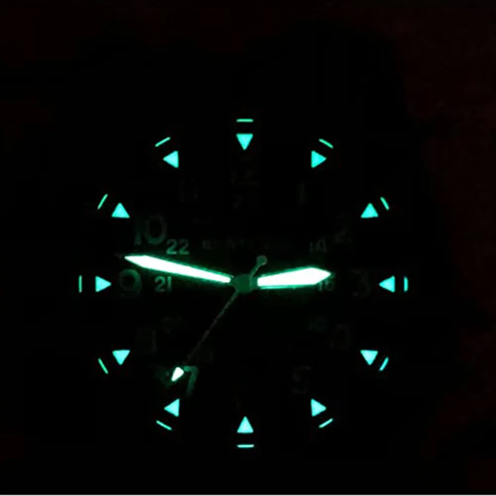 Bertucci Unisex Black Dial Coyote Nylon Band Japanese Quartz Watch - 13385