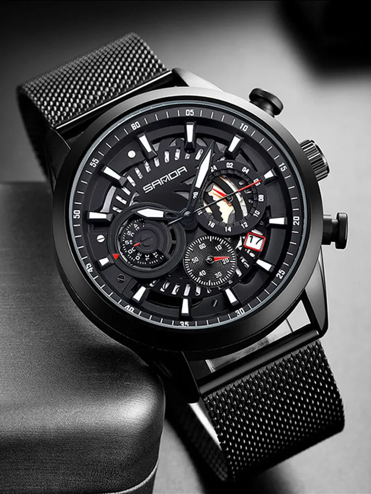 Big Dial Waterproof Mens Watch