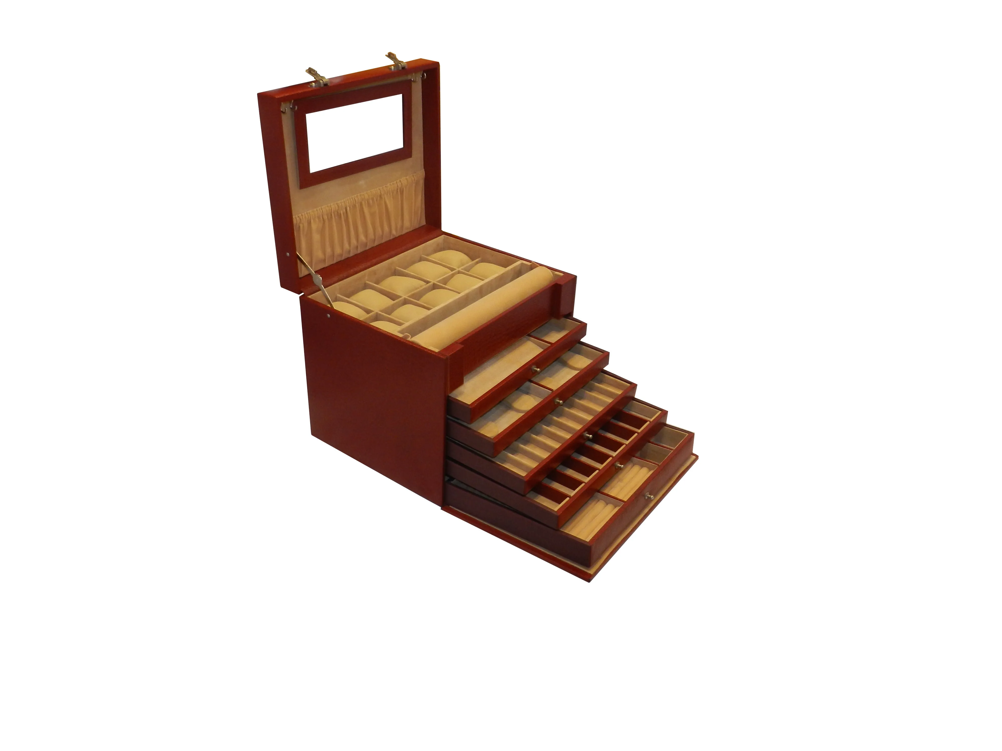 Big Jewelry Box Genuine Leather Multipurpose Watch & Jewelry Jambo JB