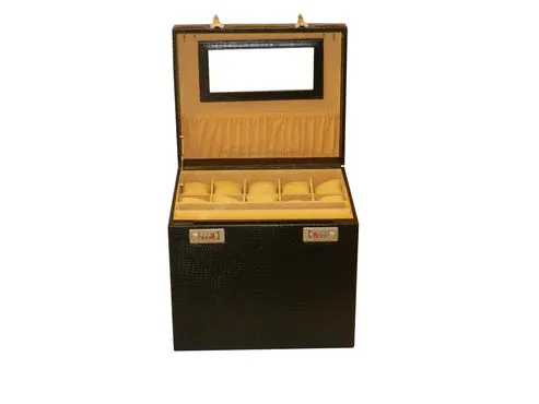 Big Jewelry Box Genuine Leather Multipurpose Watch & Jewelry Jambo JB
