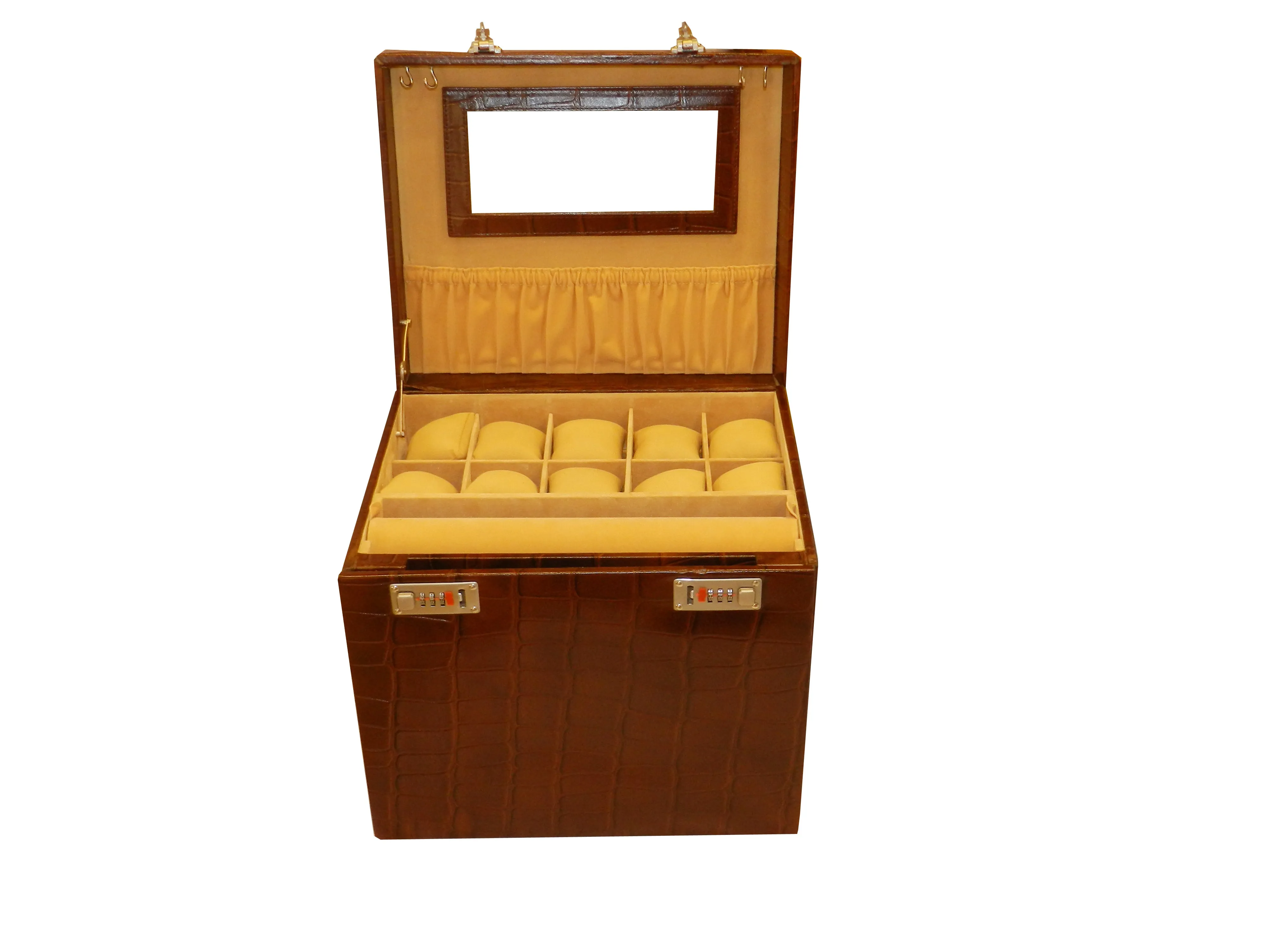 Big Jewelry Box Genuine Leather Multipurpose Watch & Jewelry Jambo JB