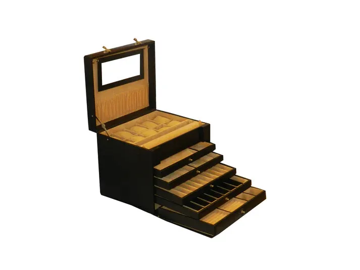 Big Jewelry Box Genuine Leather Multipurpose Watch & Jewelry Jambo JB