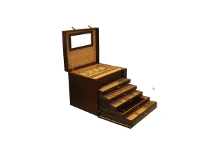 Big Jewelry Box Genuine Leather Multipurpose Watch & Jewelry Jambo JB
