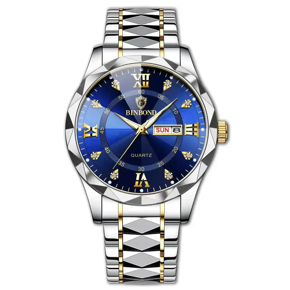 BINBOND Luminous waterproof fashion watch For Men