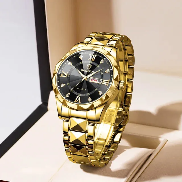 BINBOND Luminous waterproof fashion watch For Men
