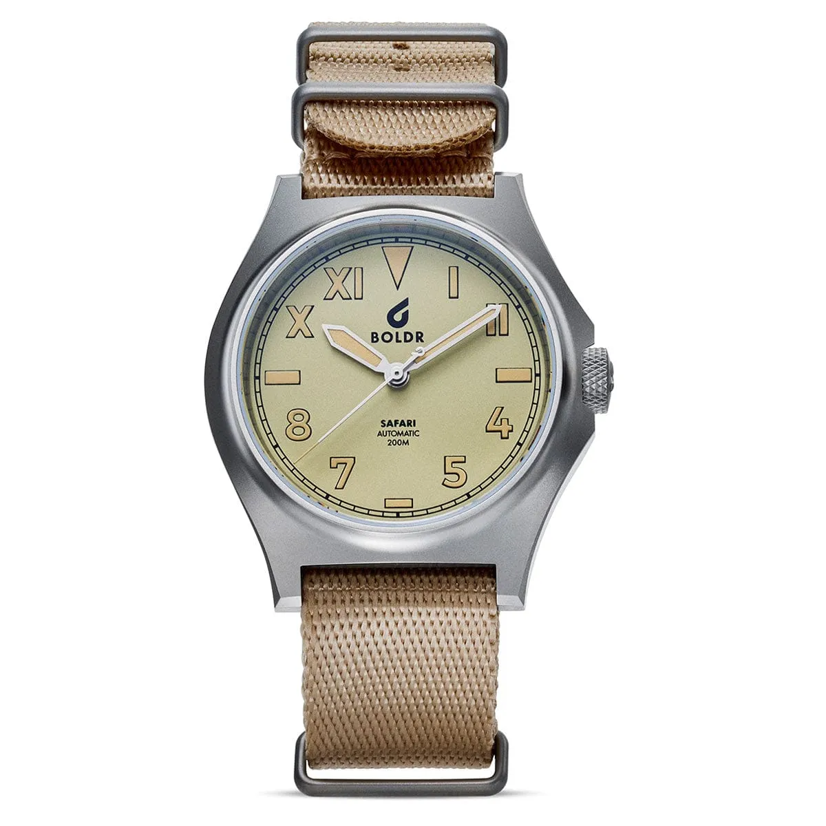 Boldr Safari Ranger Upepo Field Watch Matt Khaki LIKE NEW